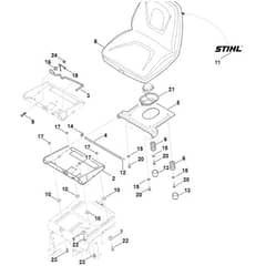Stihl RT5112.0 Z - Seat - Parts Diagram