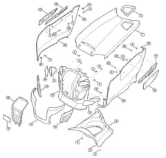 Genuine Stihl RT6112.0 ZL / D - Engine hood