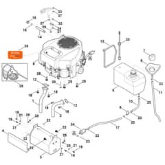 Stihl RT6112.1 ZL - Engine, Tank - Parts Diagram