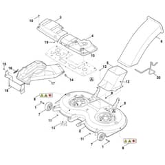 Stihl RT6112.1 ZL - Mowing Deck Housing - Parts Diagram