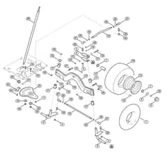 Genuine Stihl RT6127.0 ZL / E - Steering, front wheel