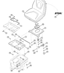 Genuine Stihl RT6127.0 ZL / F - Seat