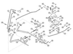 Genuine Stihl RT6127.0 ZL / J - Brake, parking brake, control lever, cruise control