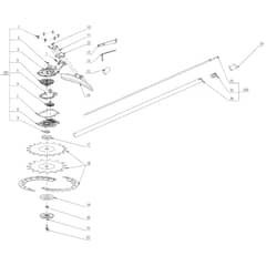EGO RTA2300 - Rotocut Attachment (Jan 2022) Main Assy Diagram