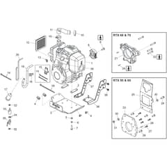 Belle RTX - Honda GX100 & GXR120 Engine Assembly