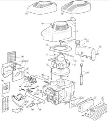 RV40 - 2010 - 11850370/0_090002 - Mountfield Engine Main Assembly Diagram