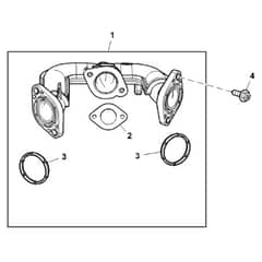 John Deere S120 - PC13990 - Intake Manifold - ST1009243