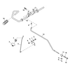 John Deere S120 - PC13990 - Brake Pedal - ST1010121