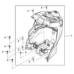 John Deere S130 - PC13991 - Pedestal - ST1010580