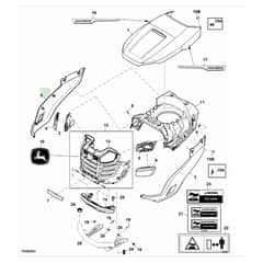 John Deere S140 - PC13992 - Hood - ST1009958