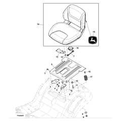 John Deere S220 - PC16003 - Seat - ST1010604