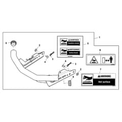 John Deere S240 - PC12357 - Front Bumper - ST1010231