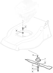 S420 HP - 2010-2011 - 294434023/M10 - Mountfield Rotary Mower Blade Diagram