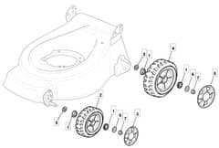 S420 HP - 2010-2011 - 294434023/M10 - Mountfield Rotary Mower Wheels Diagram