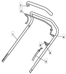 S420 HP - 2009 - 294434023/UM9 - Mountfield Rotary Mower Upper Handle Diagram