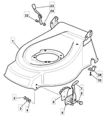 S420 PD - 2009 - 294435023/UM9 - Mountfield Rotary Mower Deck Diagram