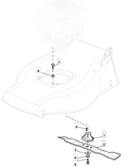 S421 HP - 2011-2012 - 294434043/M11 - Mountfield Rotary Mower Blade Diagram