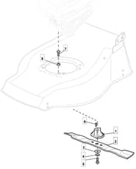 S421 HP - 2008 - 294434043/UM8 - Mountfield Rotary Mower Blade Diagram