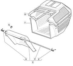 S421 HP - 2008 - 294434043/UM8 - Mountfield Rotary Mower Grass Bag Diagram