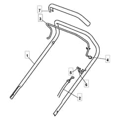 S421 HP - 2008 - 294434043/UM8 - Mountfield Rotary Mower Upper Handle Diagram