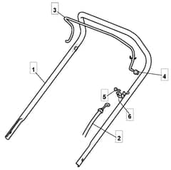 S421 HP - 2010 - 294434043/UM9 - Mountfield Rotary Mower Upper Handle Diagram