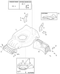 S421 HP - 2012-2018 - 295431043/M12 - Mountfield Rotary Mower Deck Diagram