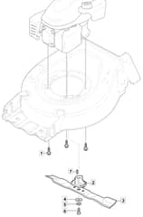 S421 HP - 2019-2020 - 2L0431843/M19 - Mountfield Rotary Mower Blade Diagram