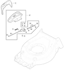 S421 HP - 2019-2020 - 2L0431843/M19 - Mountfield Rotary Mower Ejection Guard Diagram