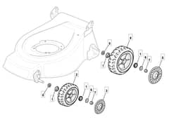 S421 PD - 2008 - 294435043/UM8 - Mountfield Rotary Mower Wheels Diagram