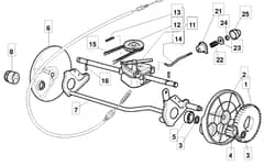 S421 PD - 2010 - 294435043/UM9 - Mountfield Rotary Mower Transmission Diagram