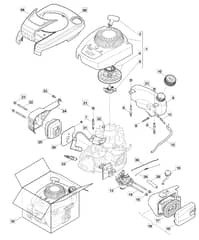 S421 PD - 2012-2018 - 295432043/M12 - Mountfield Rotary Mower RV100 Engine Diagram