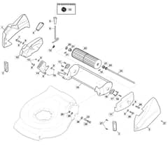 S421R PD - 2014-2018 - 299439043/M14 - Mountfield Rotary Mower Roller Diagram