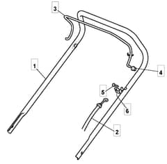 S422 HP - 2010 - 294434038/M10 - Mountfield Rotary Mower Upper Handle Diagram