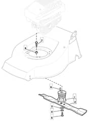 S422 PD - 2010 - 294435038/M10 - Mountfield Rotary Mower Blade Diagram