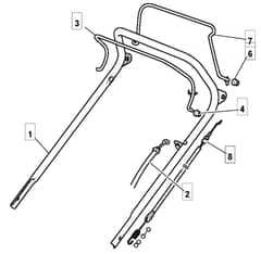 S422 PD - 2010 - 294435038/M10 - Mountfield Rotary Mower Upper Handle Diagram
