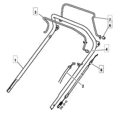 S422 PD - 2010 - 294435138/M10 - Mountfield Rotary Mower Upper Handle Diagram