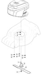 S42 HP Li - 2016 - 295431003/M16 - Mountfield Rotary Mower Blade Diagram