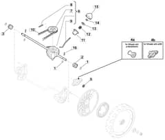 S42 PD Li - 2016 - 295432003/M16 - Mountfield Rotary Mower Transmission Diagram