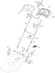 S42R PD Li - 2017-2020 - 299439003/M17 - Mountfield Rotary Mower Handle Diagram