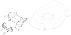 S42R PD Li - 2017-2020 - 299439003/M17 - Mountfield Rotary Mower Mask Diagram