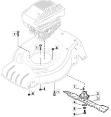 S460 HP - 2013 - 295485123/MFR - Mountfield Rotary Mower Blade Diagram