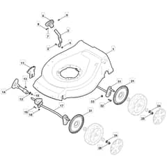 S460 HP - 2010 - 299481023/M10 - Mountfield Rotary Mower Deck Diagram