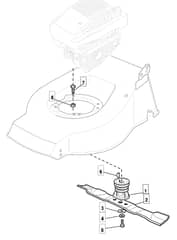 S460 PD - 2009 - 294485023/UM9 - Mountfield Rotary Mower Blade Diagram