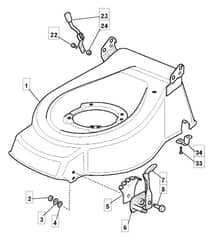 S460 PD - 2009 - 294485023/UM9 - Mountfield Rotary Mower Deck Diagram