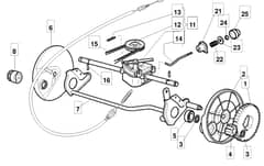 S460 PD - 2009 - 294485023/UM9 - Mountfield Rotary Mower Transmission Diagram