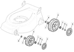 S460 PD - 2009 - 294485023/UM9 - Mountfield Rotary Mower Wheels Diagram