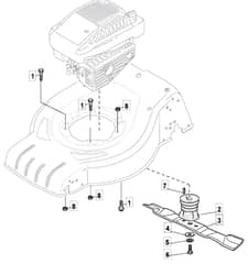 S460 PD - 2012-2013 - 295486023/MFR - Mountfield Rotary Mower Blade Diagram