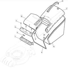 S460 PD - 2012-2013 - 295486023/MFR - Mountfield Rotary Mower Grass Bag Diagram