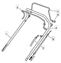 S460 PD - 2010 - 298506023/ADE - Mountfield Rotary Mower Upper Handle Diagram
