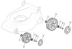 S460 PD - 2010 - 298506023/ADE - Mountfield Rotary Mower Wheels Diagram